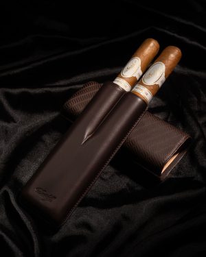 Davidoff Cigar Case Enjoyment (XL-2 / Brown Leather) + 2 Cigars Davidoff Cigar Case Enjoyment (XL-2 / Brown Leather) + 2 Cigars