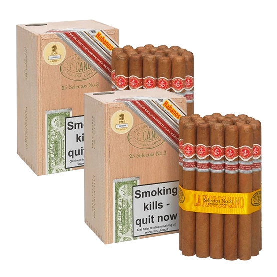 La Flor de Cano Selectos No.3 Cigar Bundle - 2 x Box of 25 (50) » Havana House La Flor de Cano Selectos No.3 Cigar Bundle - 2 x Box of 25 (50) » Havana House